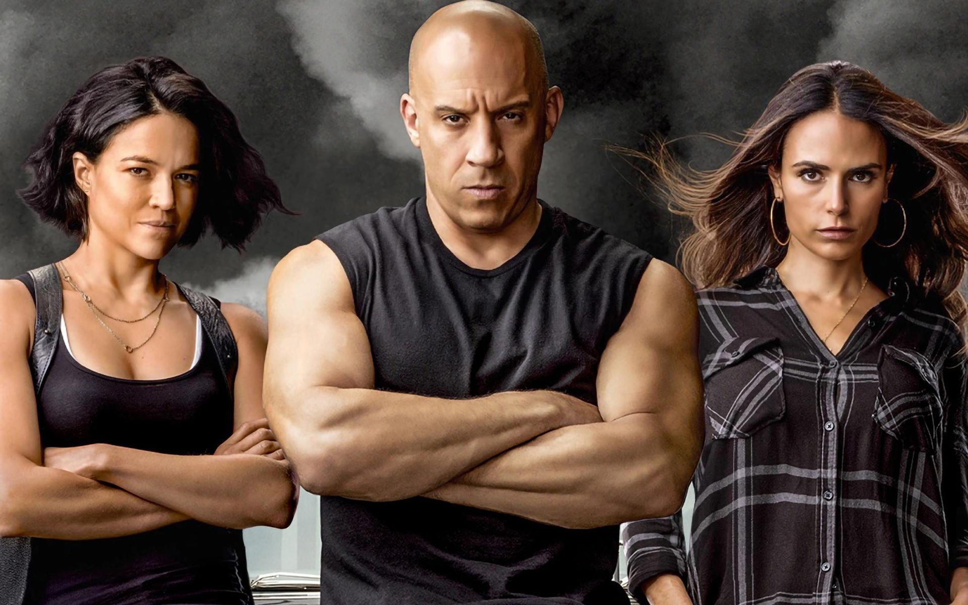 1920x1200 Download wallpaper F The Fast and the Furious all actors, main characters, Vin Diesel, Michelle Rodriguez, Jordana Brewster, promo materials, poster for desktop with resolution 1920x1200. High Quality HD picture wallpaper