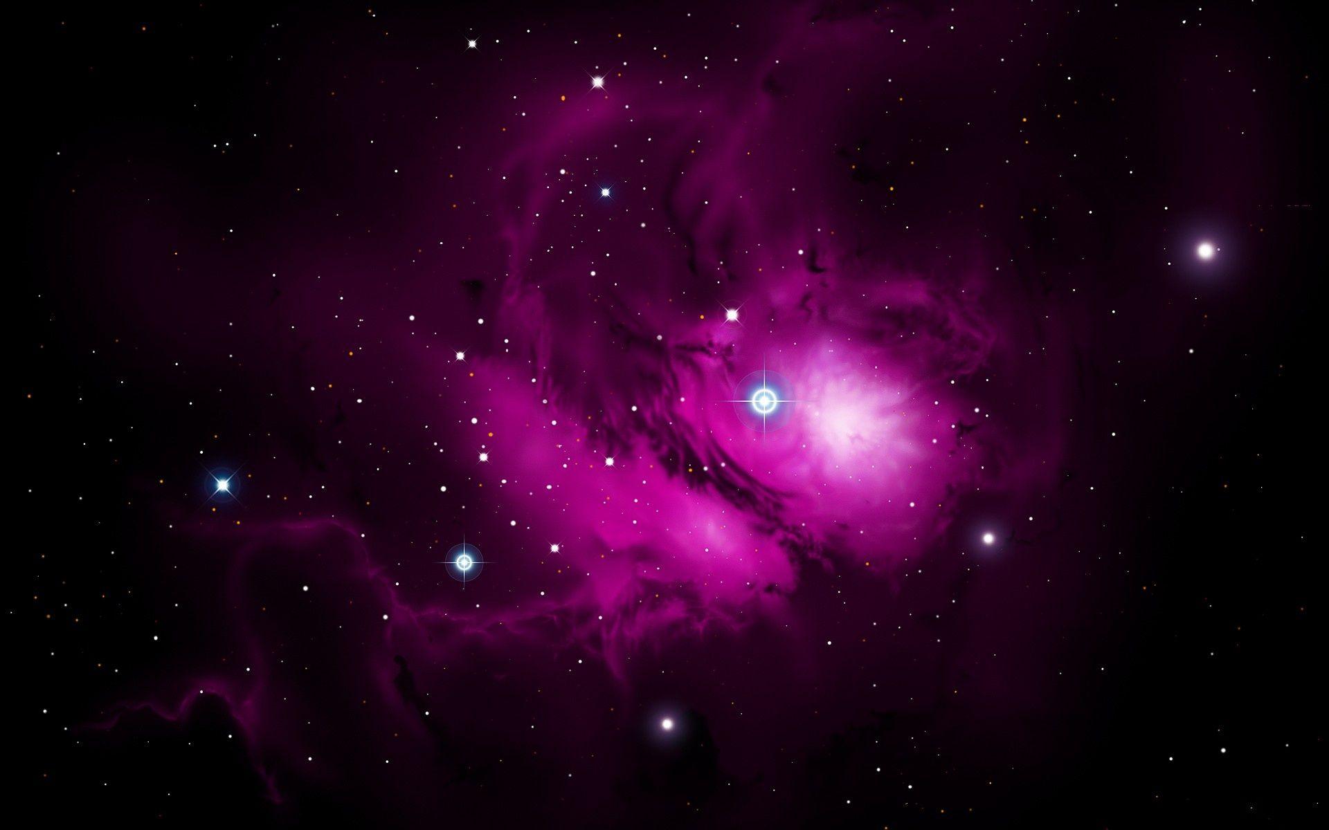 1920x1200 Purple Galaxy Wallpaper