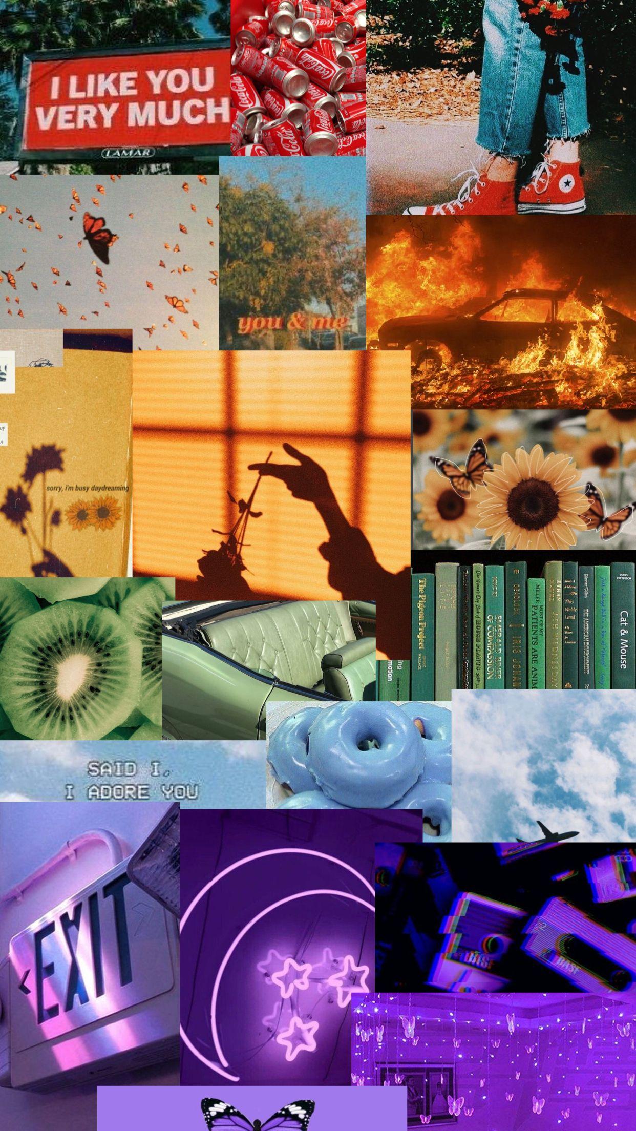 1242x2208 Rainbow Collage. Rainbow wallpaper iphone, Cute tumblr wallpaper, Rainbow wallpaper
