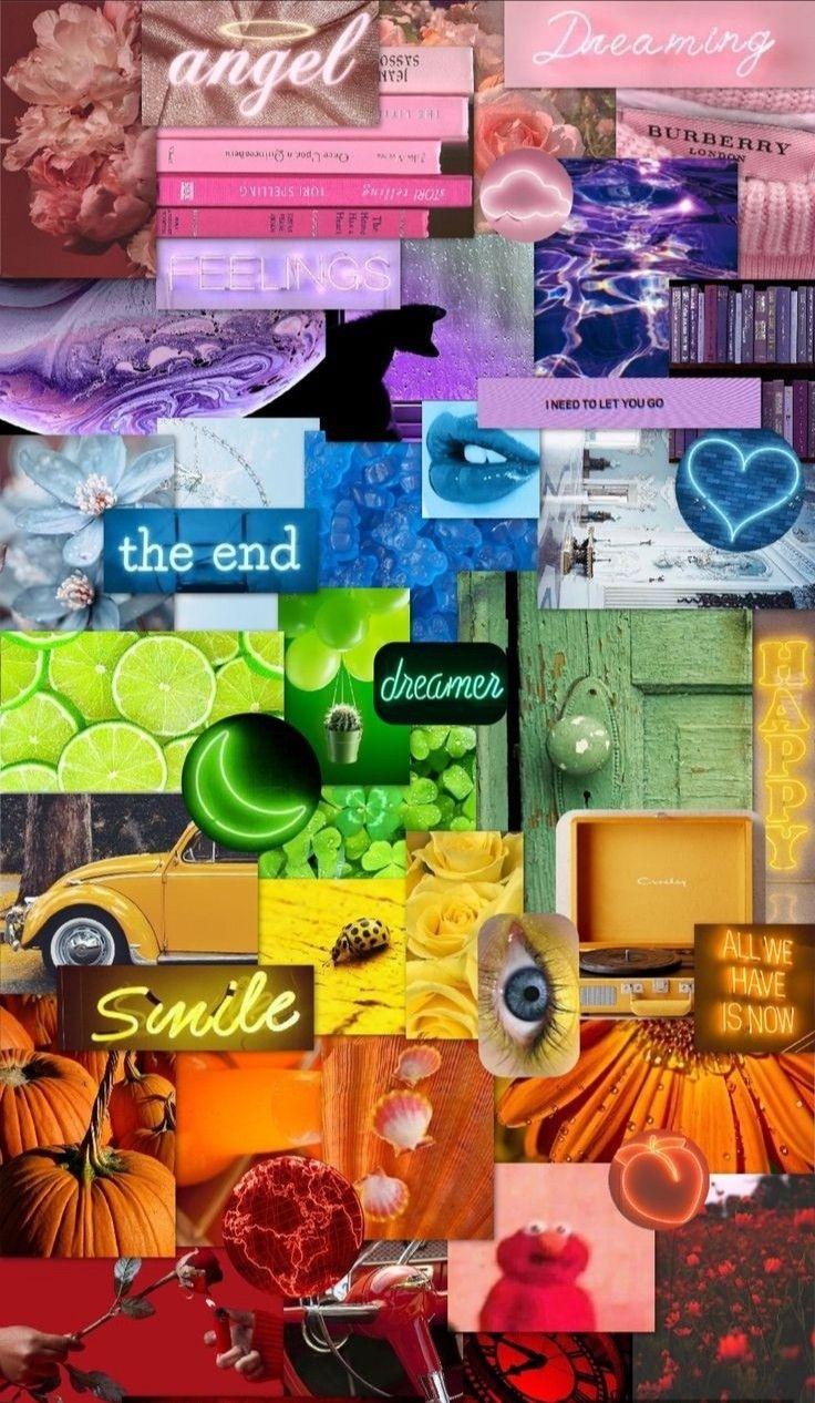 Rainbow Collage Wallpapers Top Free Rainbow Collage Backgrounds