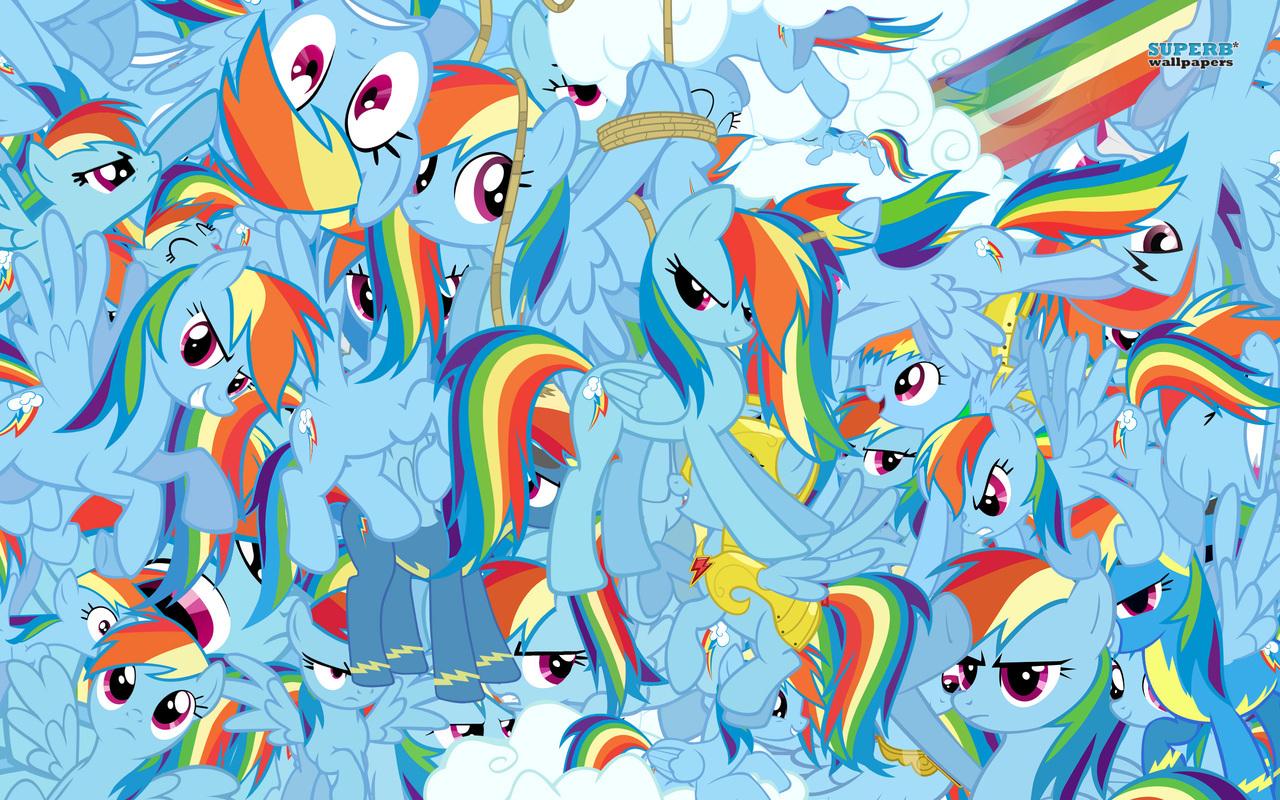 1280x800 Rainbow Dash Collage Wallpaper Little Pony Friendship is Magic Wallpaper