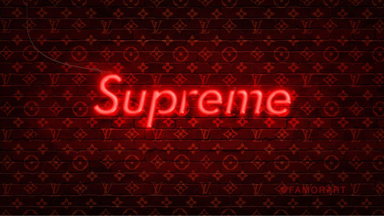 Supreme LV Collab Wallpapers on WallpaperDog