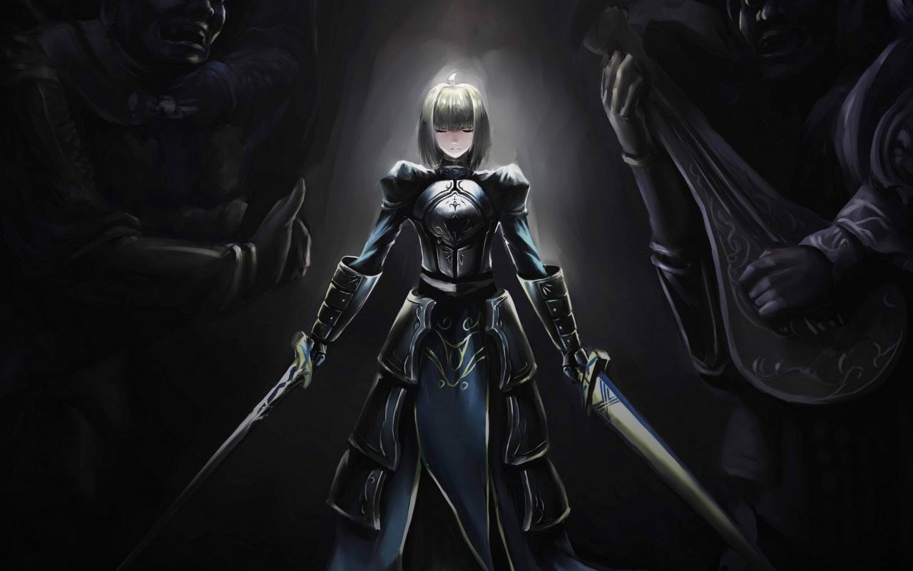 1280x800 Wallpaper 4k fate stay night, saber, girl, art 4k fate stay night, Girl, Saber