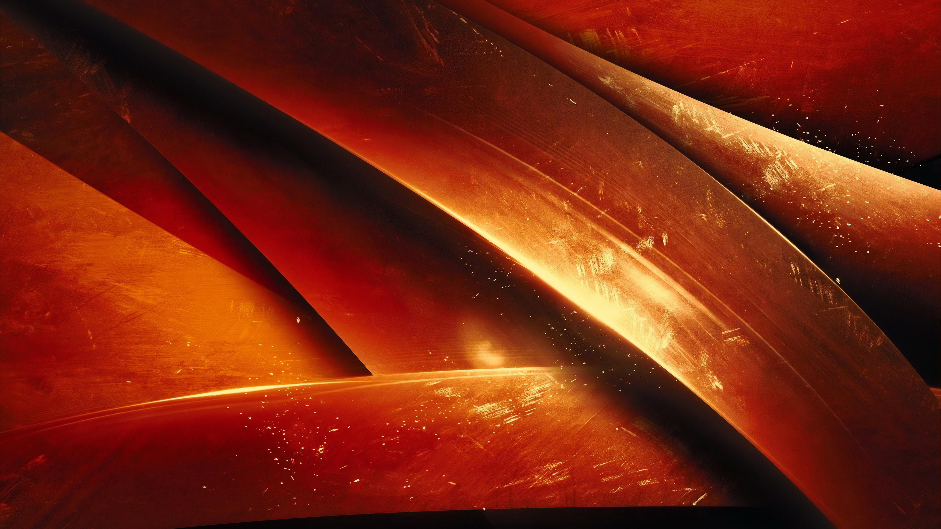 3840x2160 Wallpaper 4k Orange Render Abstract 4k Wallpaper, Abstract Wallpaper, Digital Art Wallpaper, Hd Wallpaper