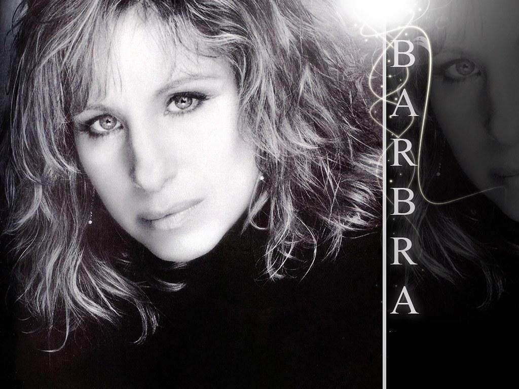 1024x768 Barbra Streisand in black and white. This is one