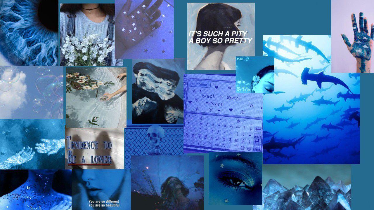 1280x720 Blue Aesthetic Wallpaper for Laptop