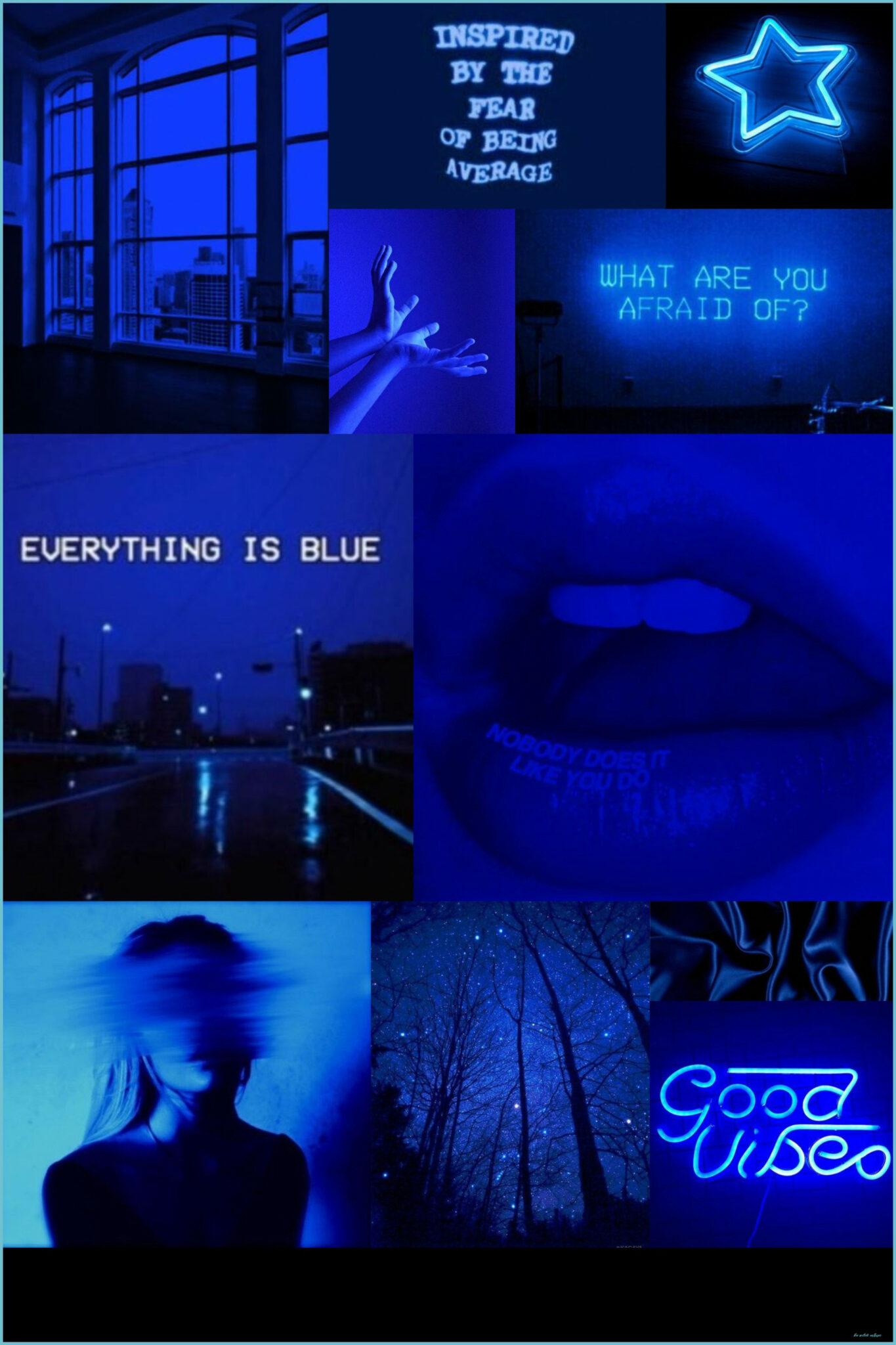 1365x2048 Blue Mood Board Aesthetic Collage Wallpaper Blue Aesthetic Dark Aesthetic Wallpaper