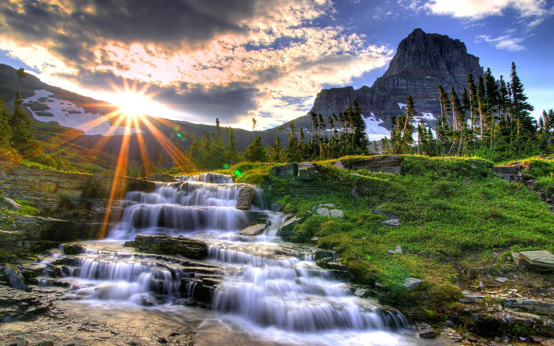 1920x1200 Sunrise over the Mountains [2] wallpaper wallpaper