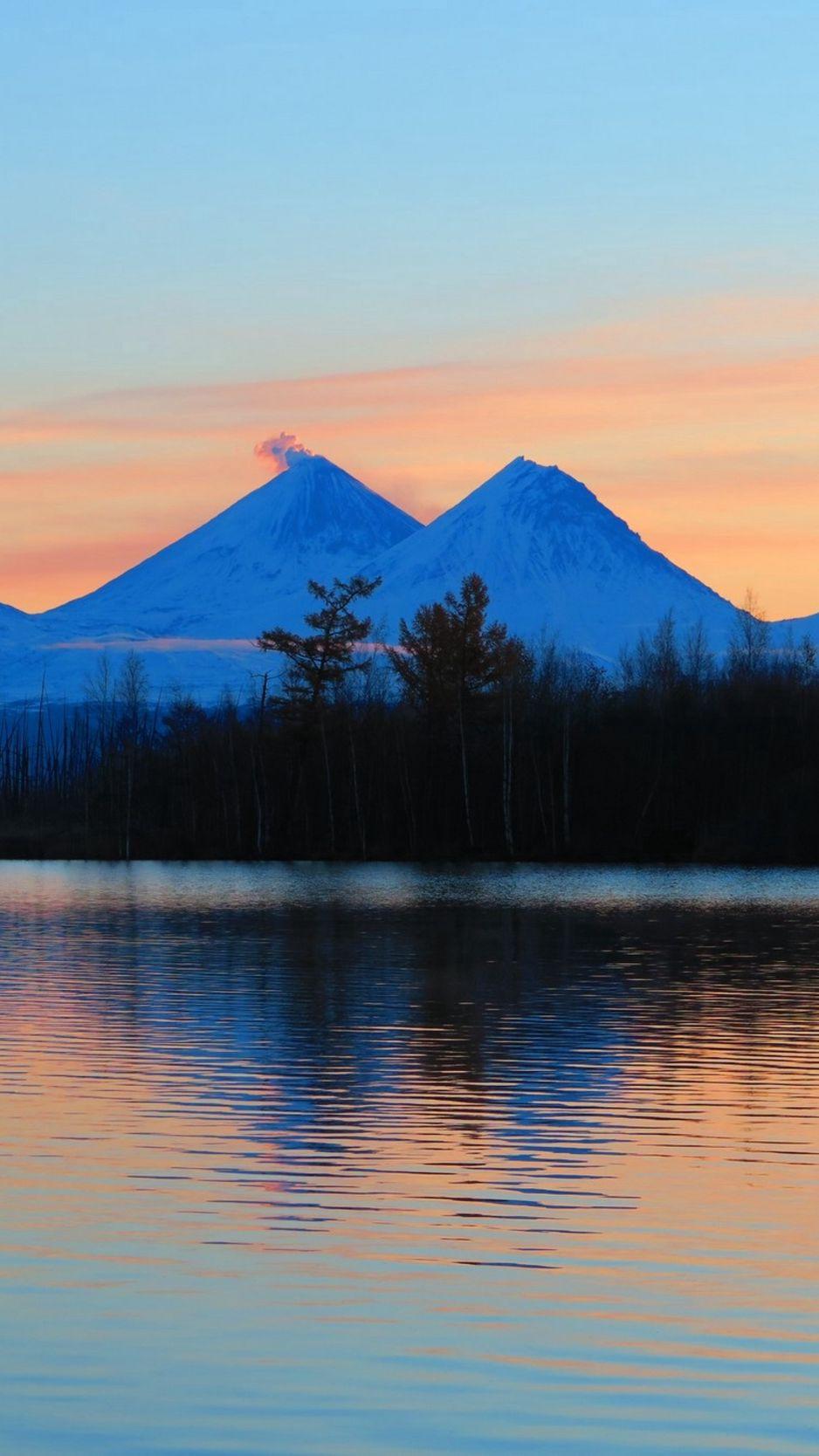 938x1668 Download Wallpaper 938x1668 Sunrise, Mountains, Lake, Landscape, Morning Iphone 8 7 6s 6 For Parallax HD Background
