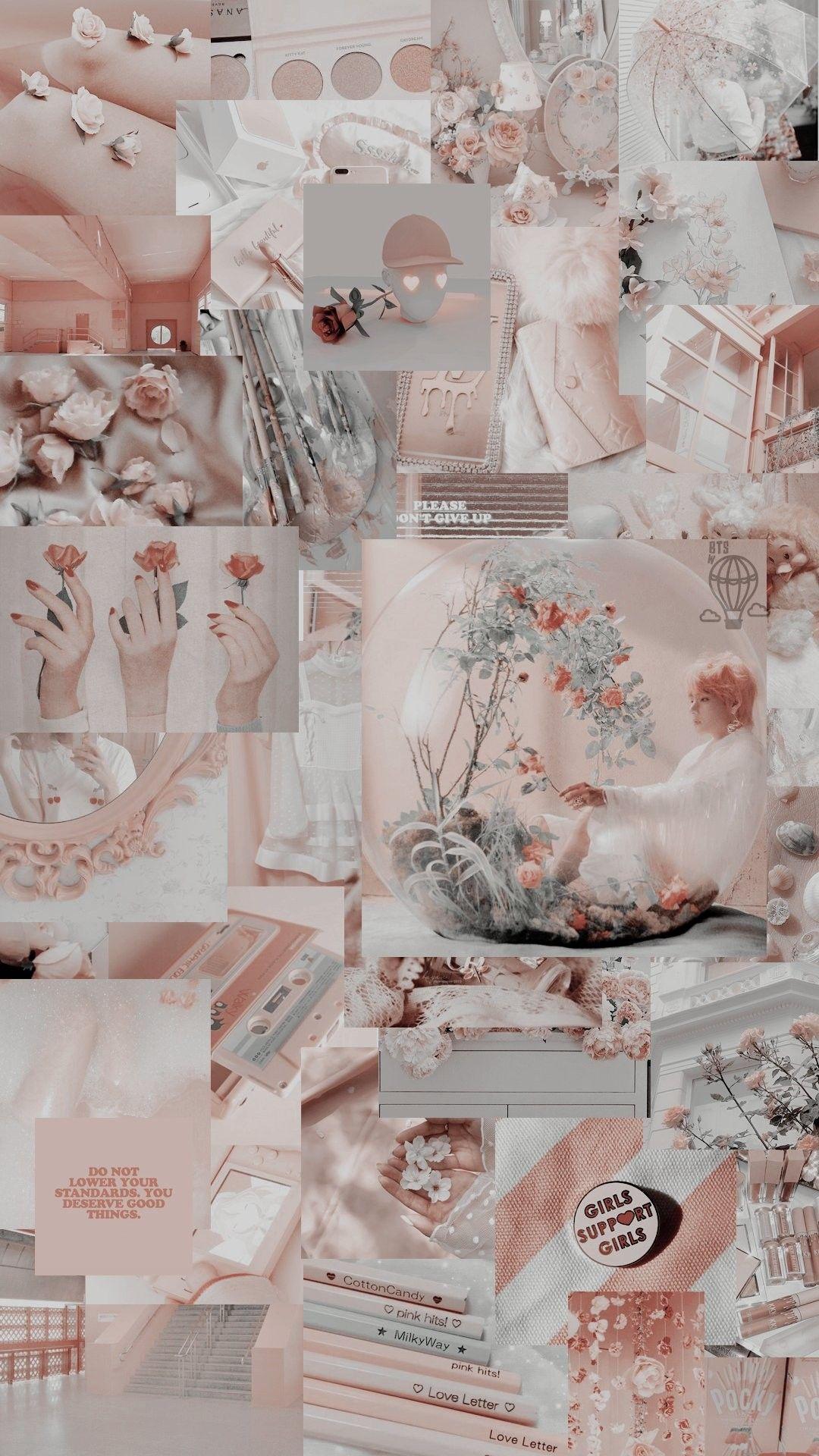 1080x1920 Rose Gold Aesthetic Collage Wallpaper Laptop