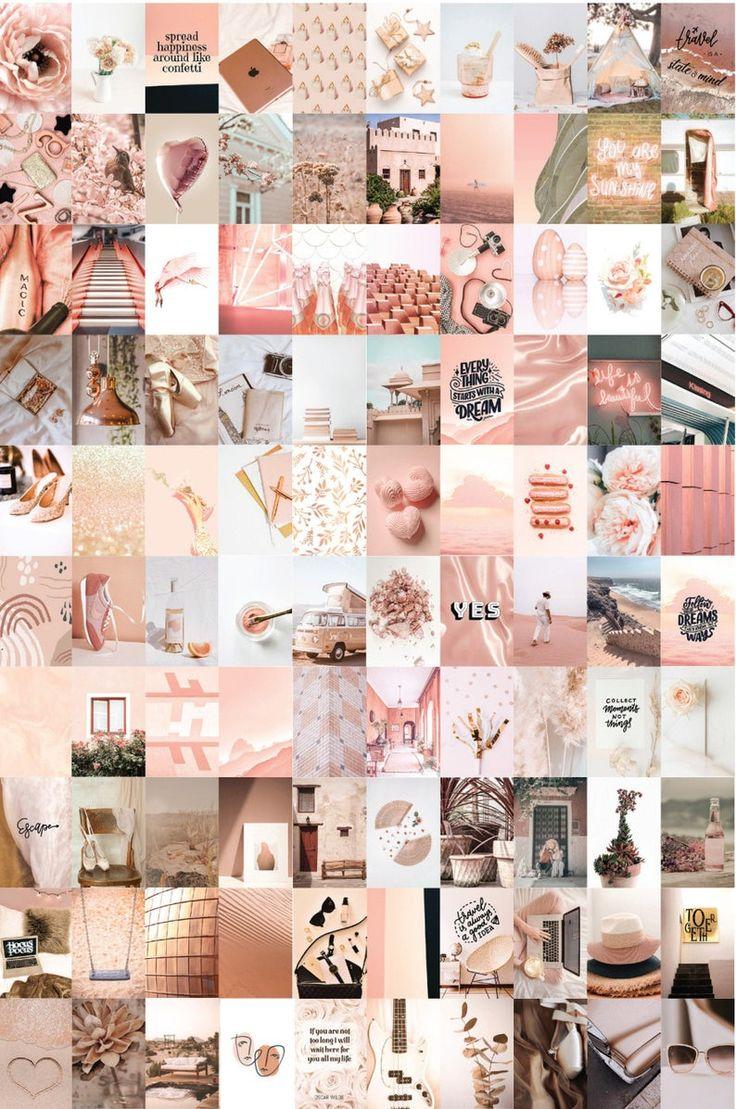 736x1109 Rose Gold Collage Laptop