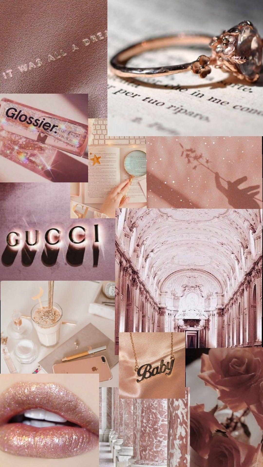 1080x1920 Rose gold tumblr collage wallpaper. Rose gold wallpaper, iPhone wallpaper tumblr aesthetic, Pretty wallpaper iphone