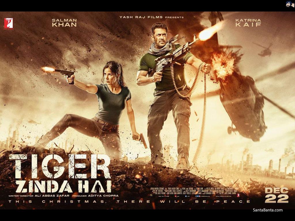 1024x768 Katrina Kaif and Salman Khan in Tiger Zinda Hai