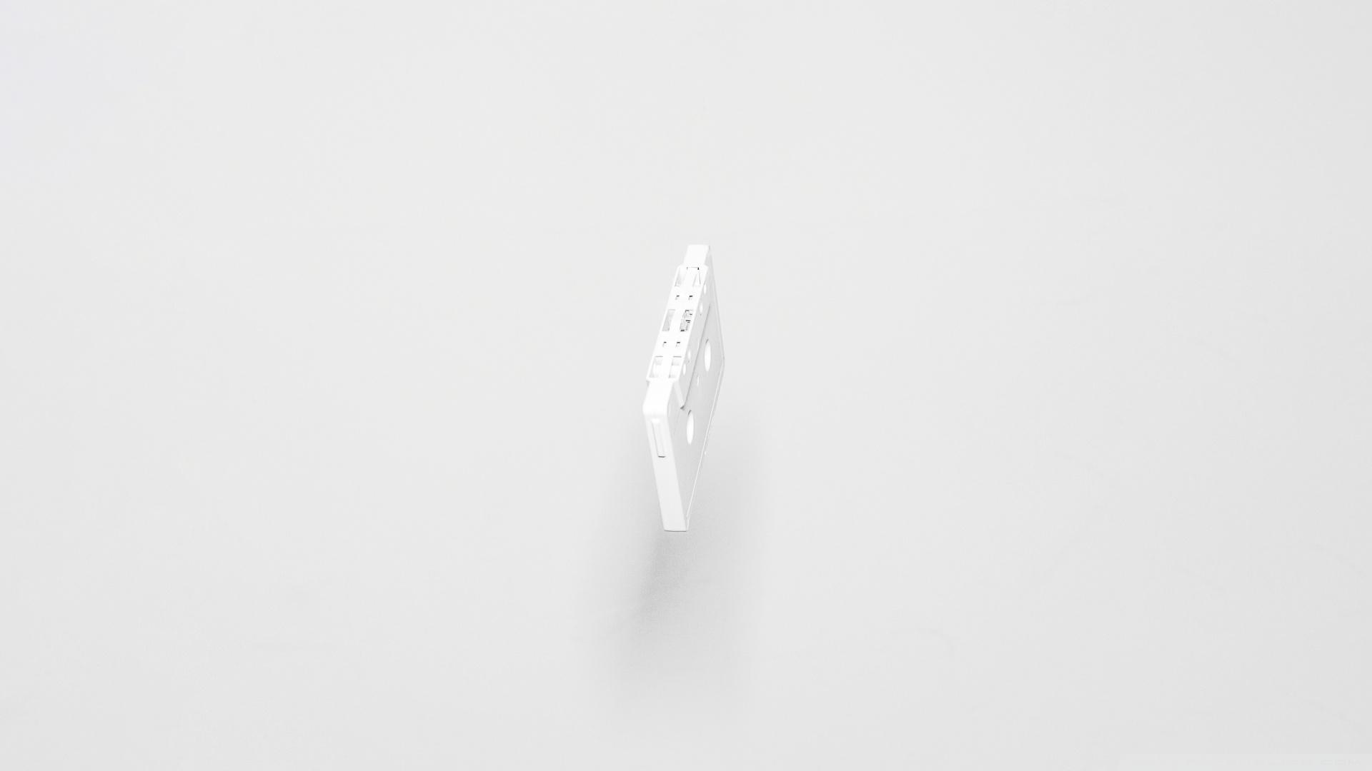 1920x1080 White Cassette Tape Aesthetic Ultra HD Wallpaper for 4K UHD Widescreen desktop, tablet & smartphone