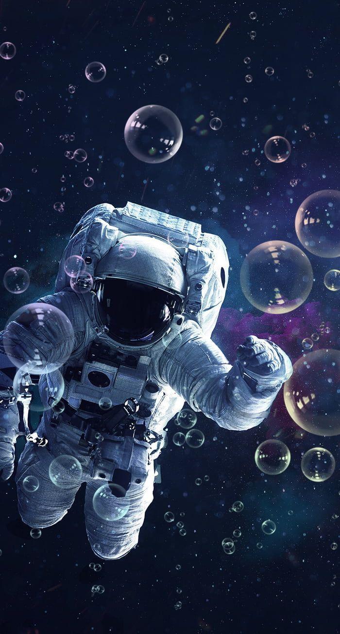 HD wallpaper astronaut floating near planet digital wallpaper space star   space  Wallpaper Flare