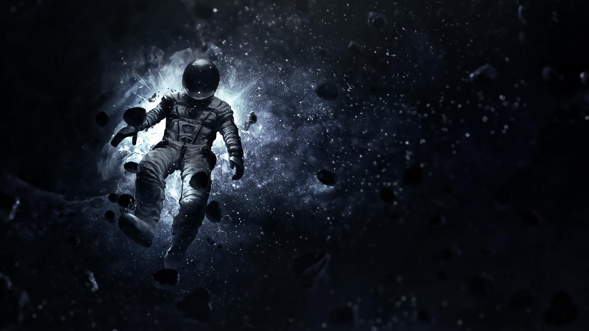 1920x1080 space, Stars, Floating, Depth Of Field, Low Poly Wallpaper HD / Desktop and Mobile Background