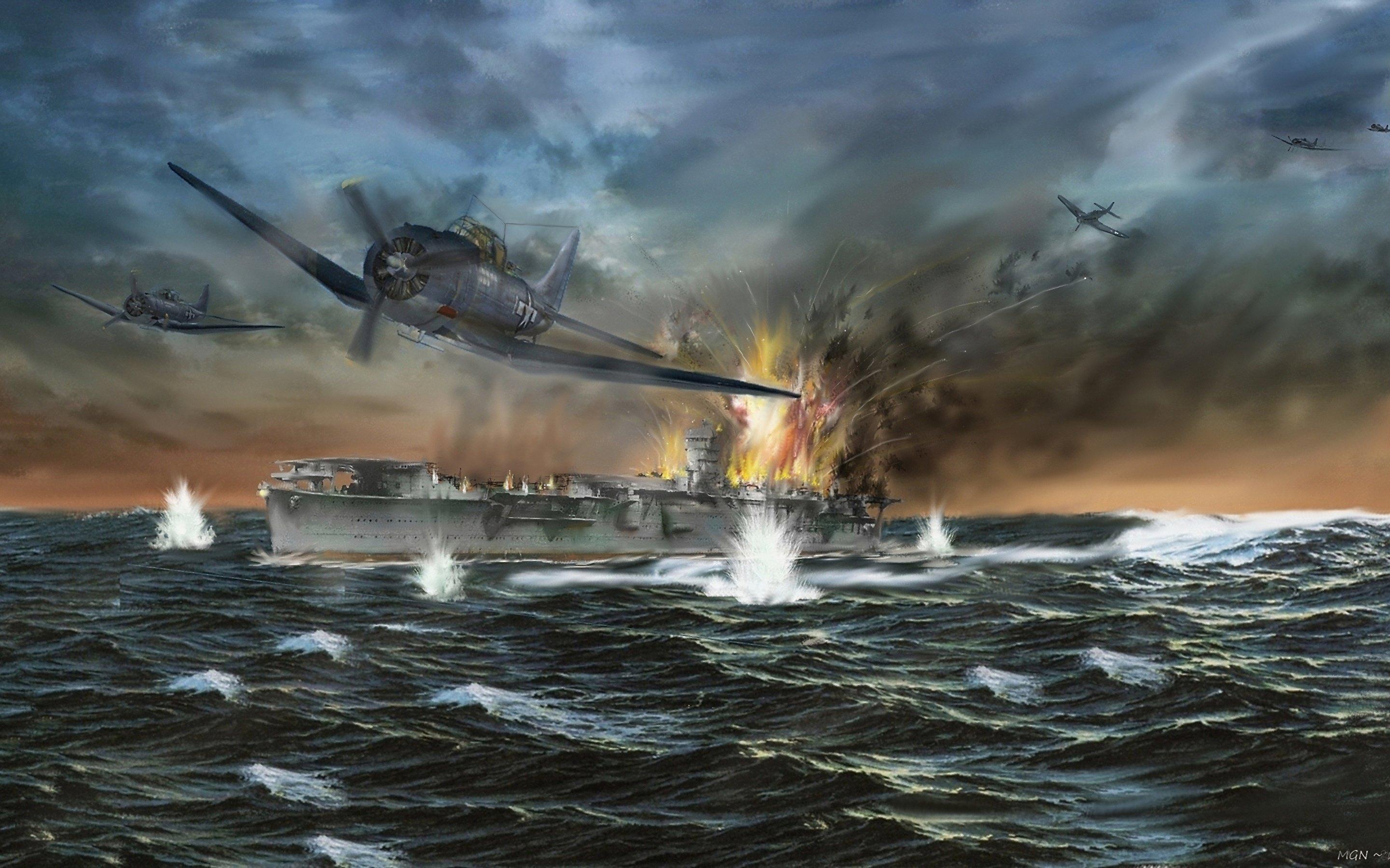 2880x1800 Battle Of Midway Wallpaper
