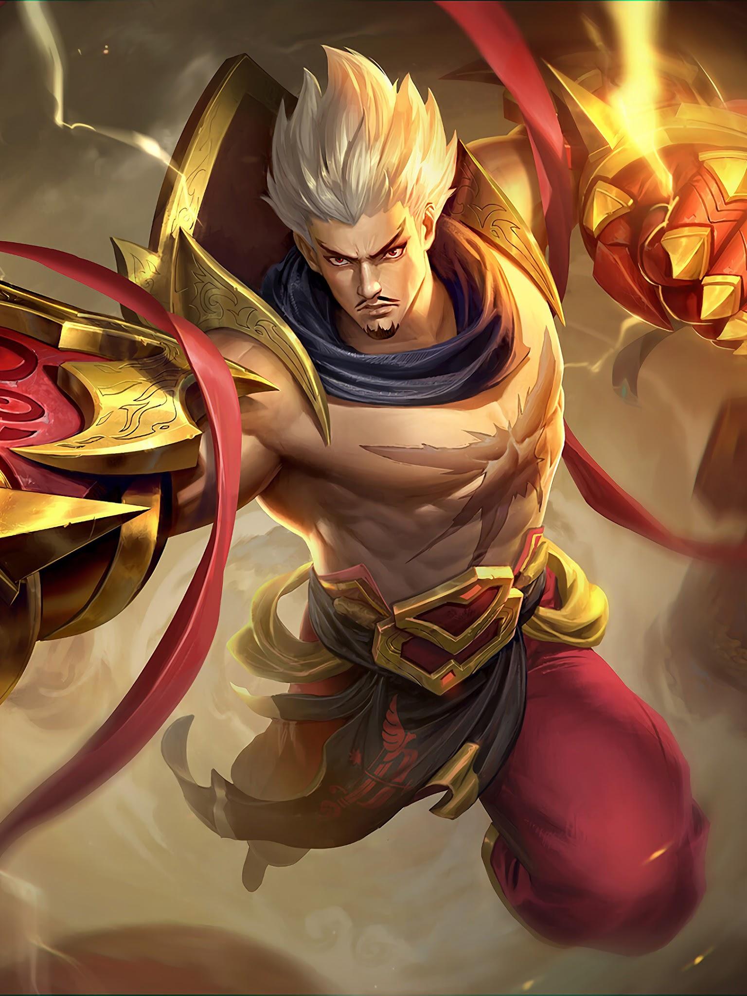 1536x2048 Gatotkaca Spark Skin Mobile Legends 4K Wallpaper