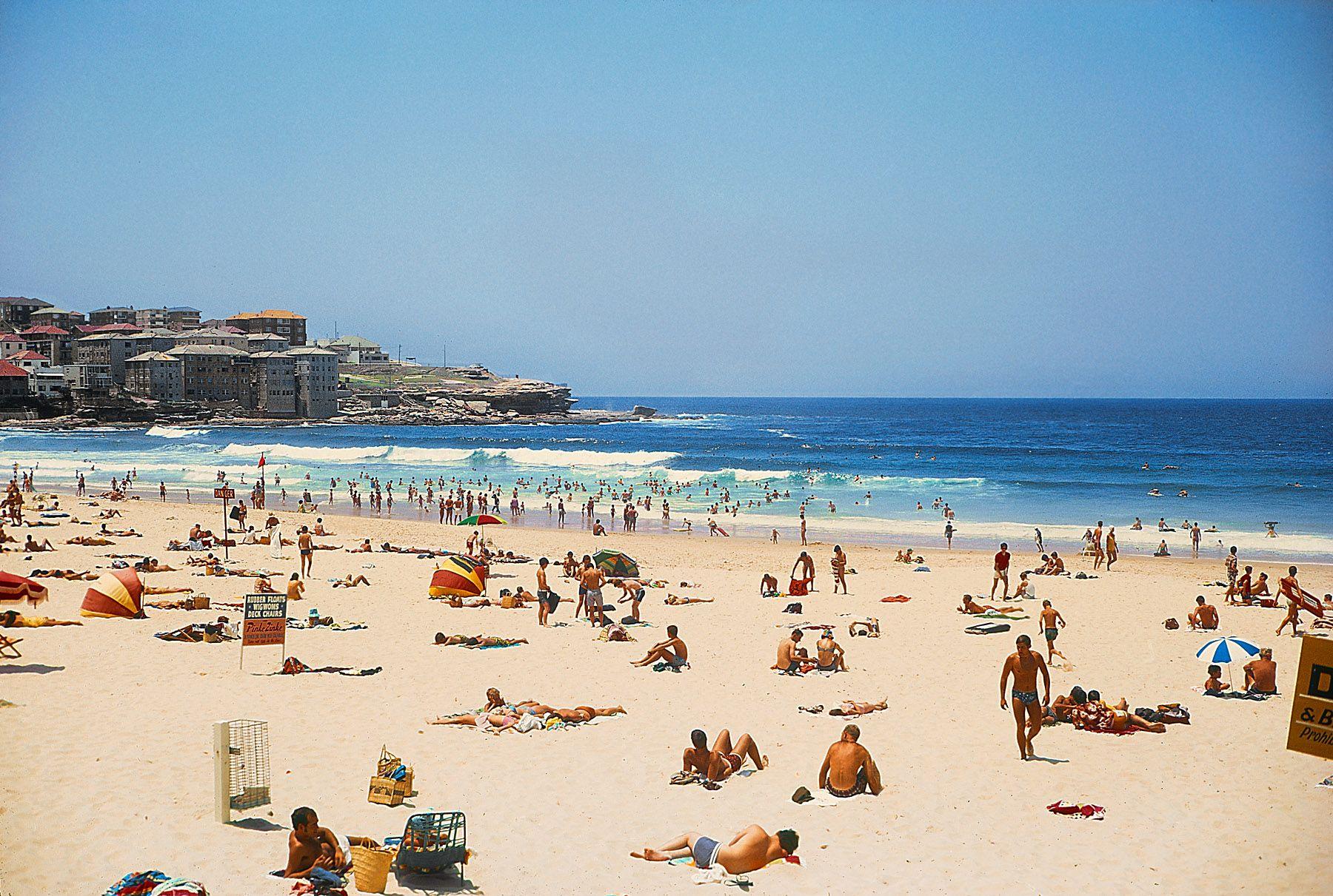 1800x1211 Bondi Beach: 1969. Shorpy Historic Photo Archive. Beach picture wallpaper, Beach wallpaper, Bondi beach