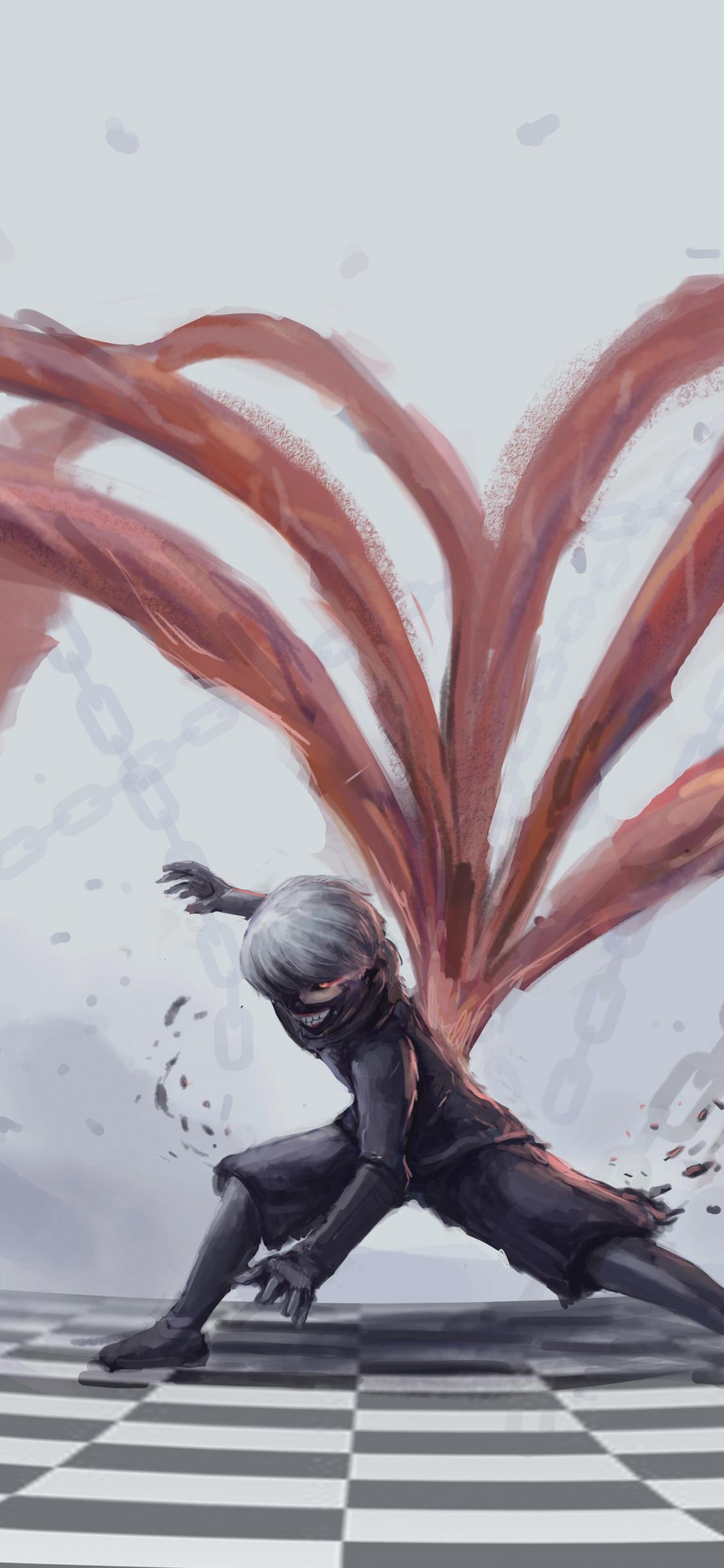 1125x2436 Download 1125x2436 wallpaper tokyo ghoul, artwork, ken kaneki, anime boy, iphone x 1125x2436 HD image, background, 9909