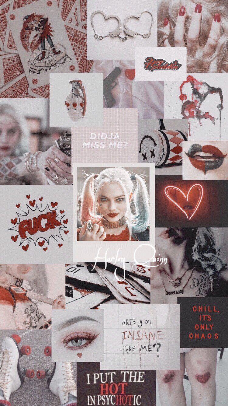 750x1334 Lockscreen Harley Quinn Aesthetic Wallpaper