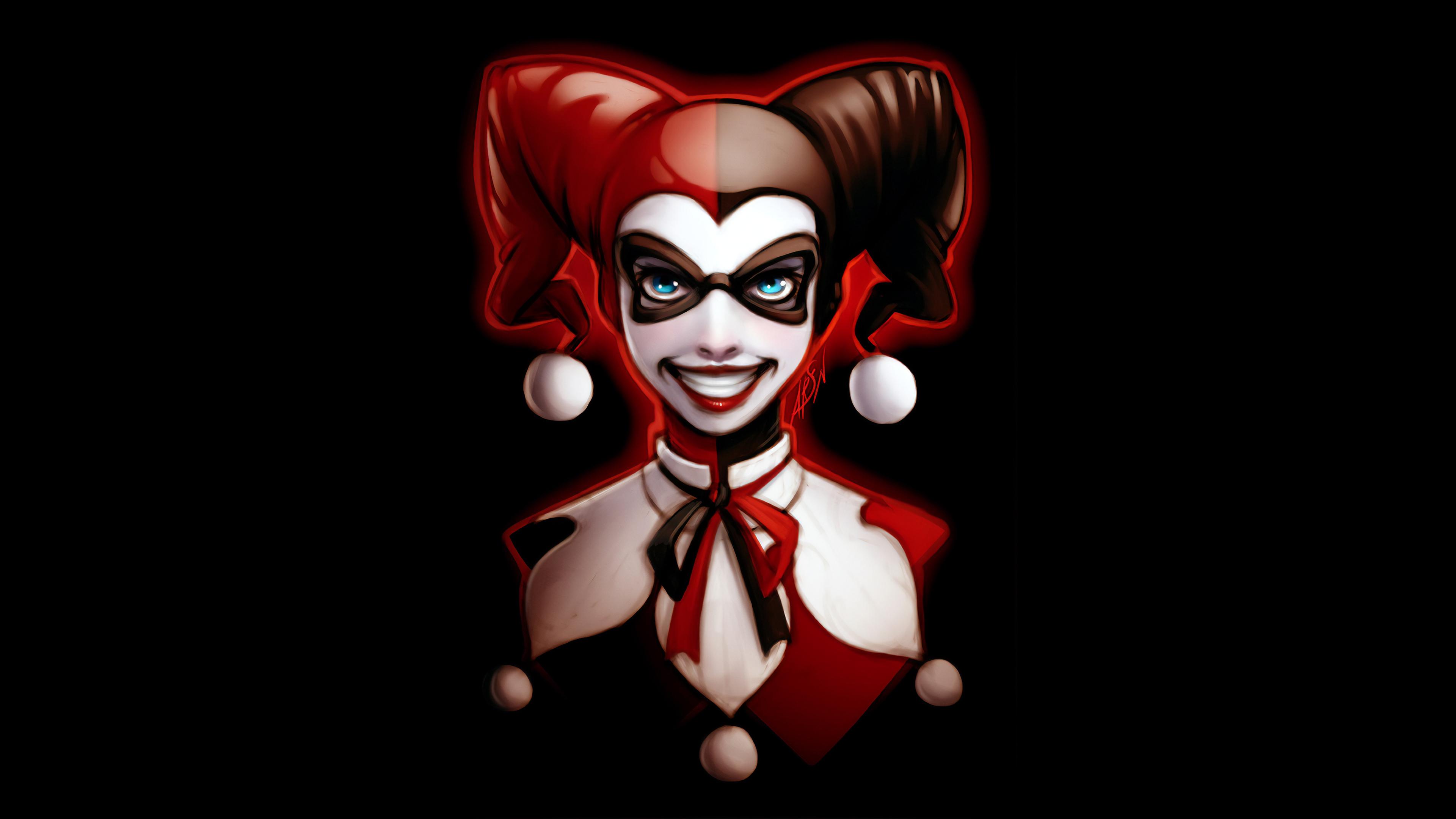 3840x2160 Aesthetic Wallpaper Harley Quinn Cartoon