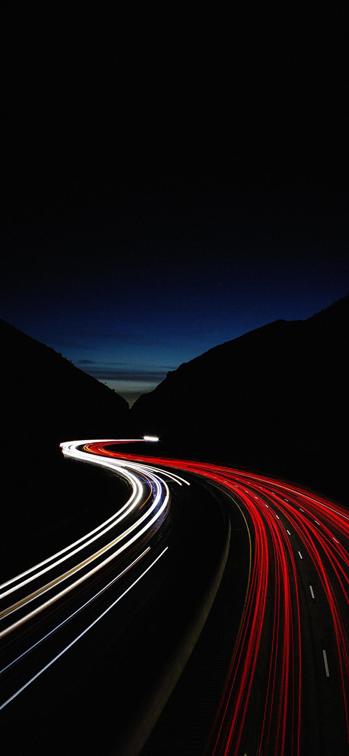 1125x2436 iPhoneXpapers car lights night