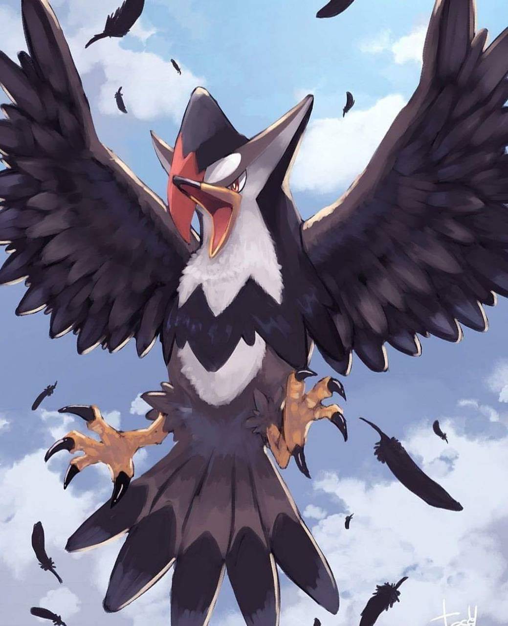 1039x1280 Staraptor Android Wallpaper