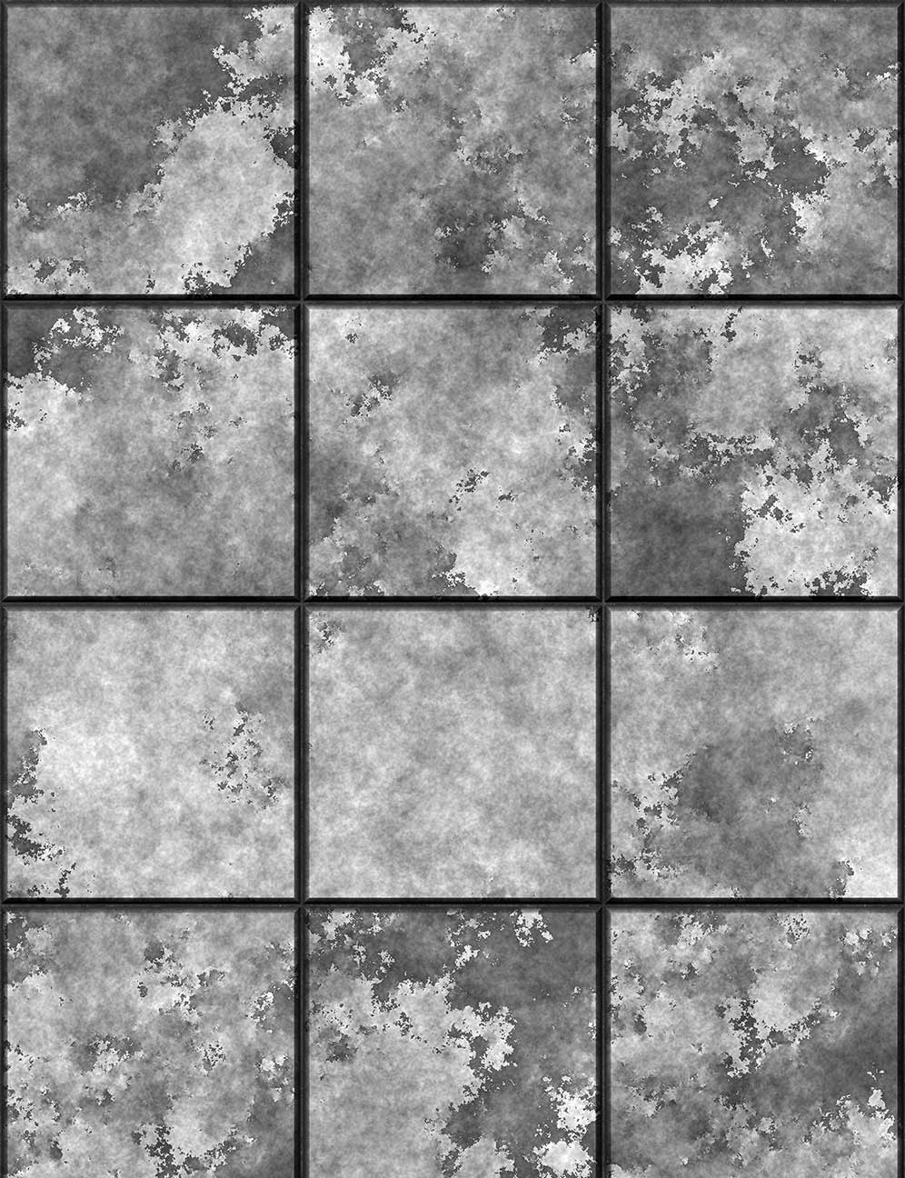 996x1296 Grey Industrial Tile Wallpaper- Feathr Wallpaper
