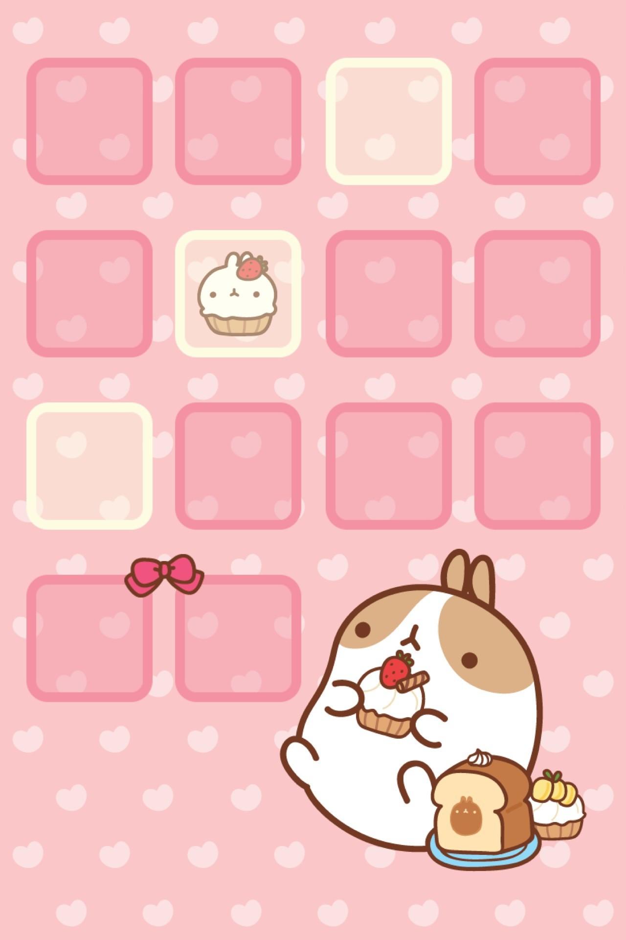 1280x1920 Kawaii Pink Wallpaper Korean
