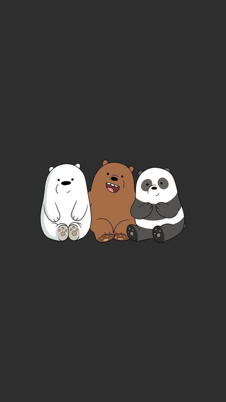 736x1309 Cartoon Bear Wallpaper
