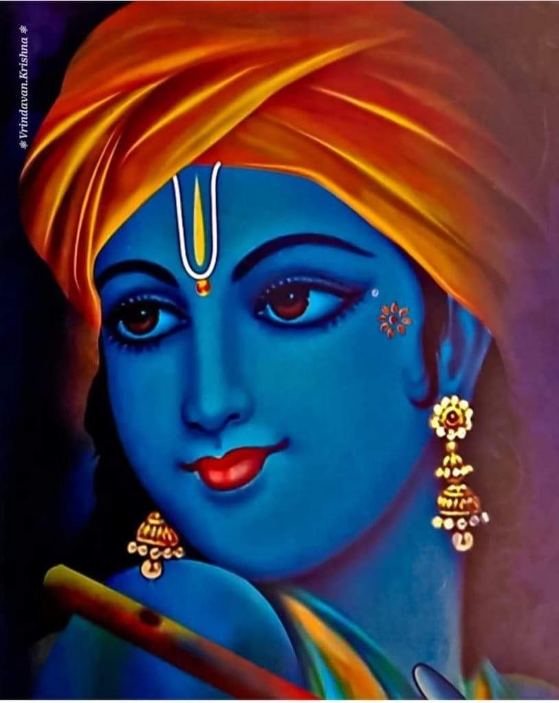 Download Little Krishna With Jewelries Wallpaper | Wallpapers.com