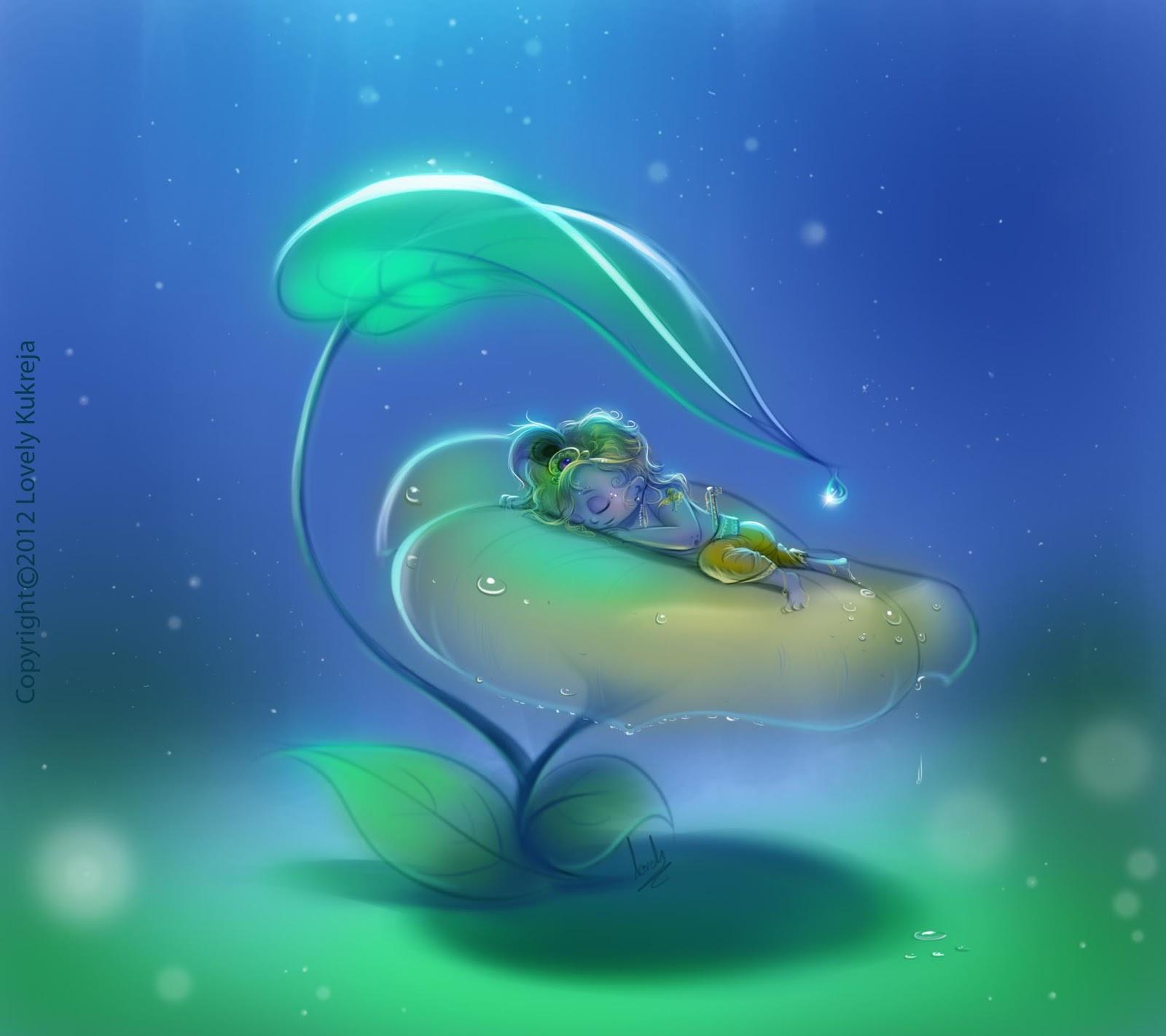 1600x1422 Painting Cute Lord Krishna HD Wallpaper