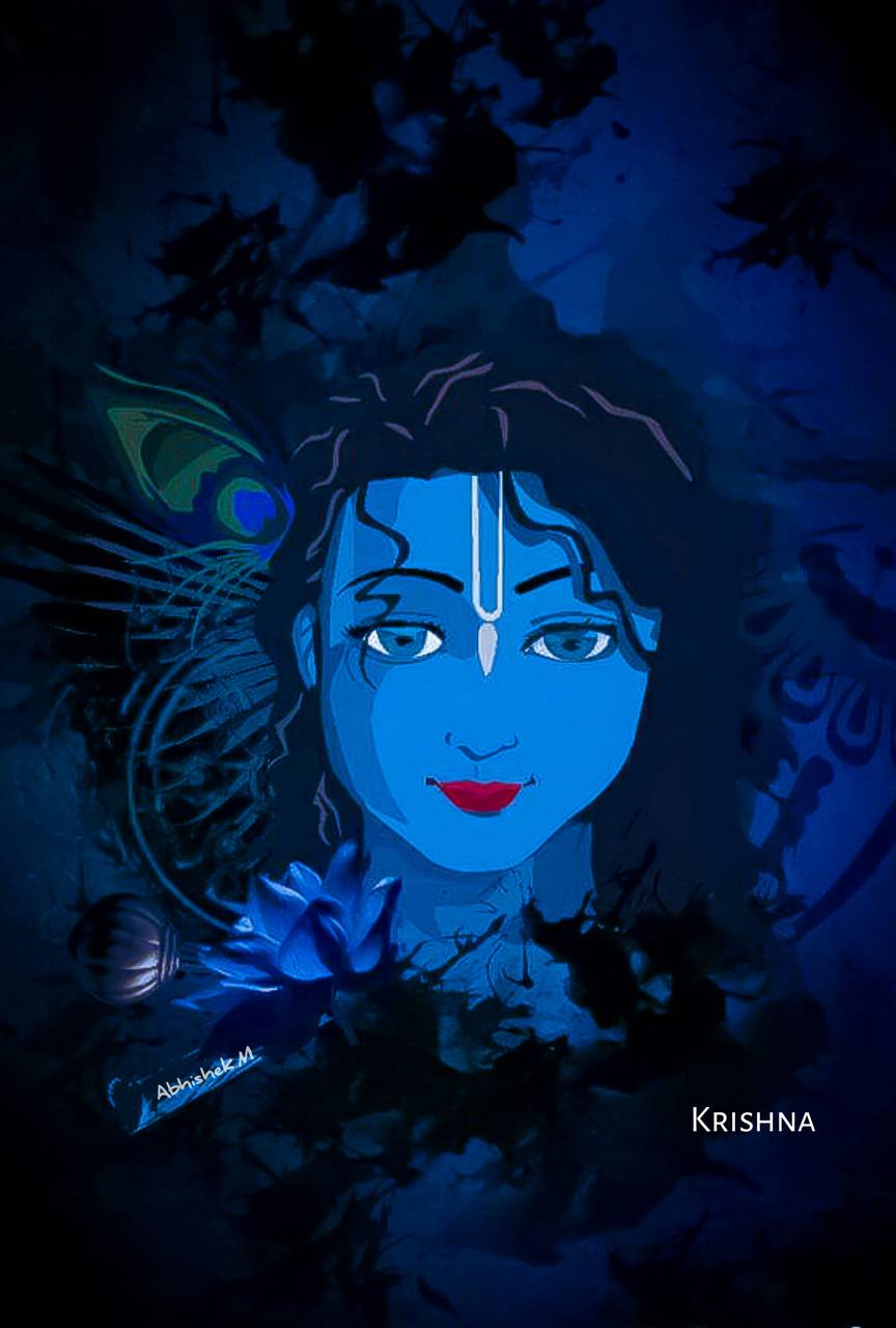Best Garden Live Wallpaper Classic Krishna Wallpaper Digital Download |  iphonekrishnawallpaper.in