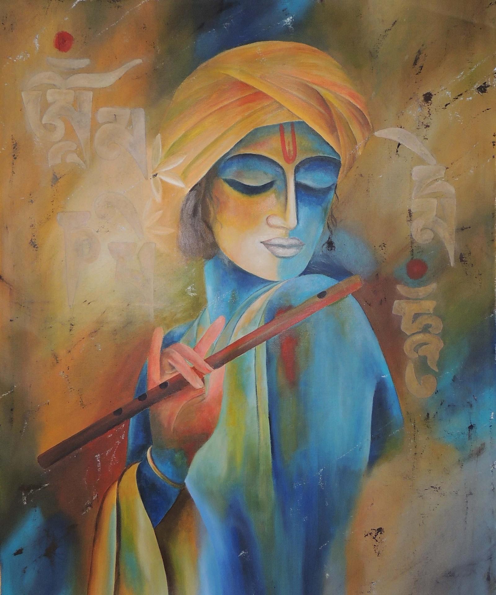 1600x1920 Modern Art Easy Radha Krishna Painting