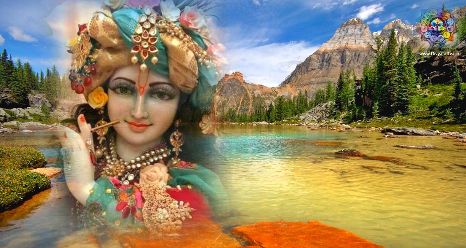 1920x1021 Supreme Being & Hindu Deity Lord Krishna HD Wallpaper For Janmashtami