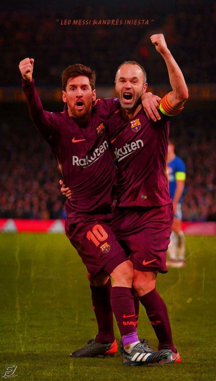 736x1295 Messi And Iniesta Wallpaper