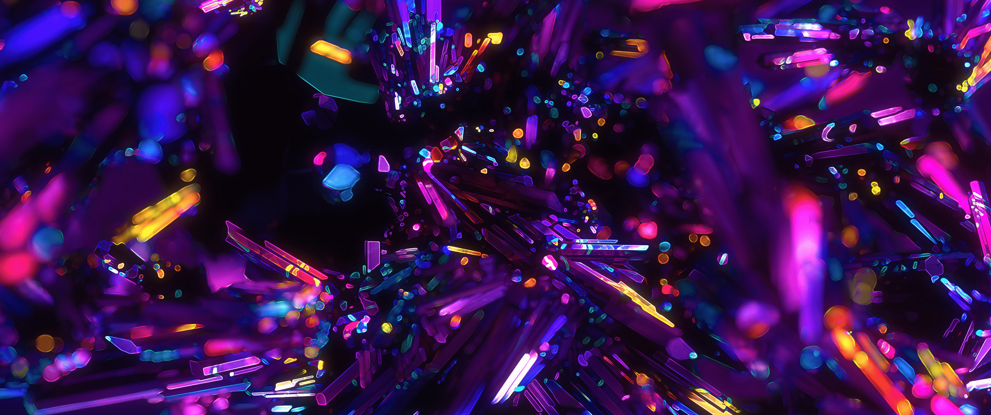 3440x1440 Crystals Abstract [3440x1440]: WidescreenWallpaper