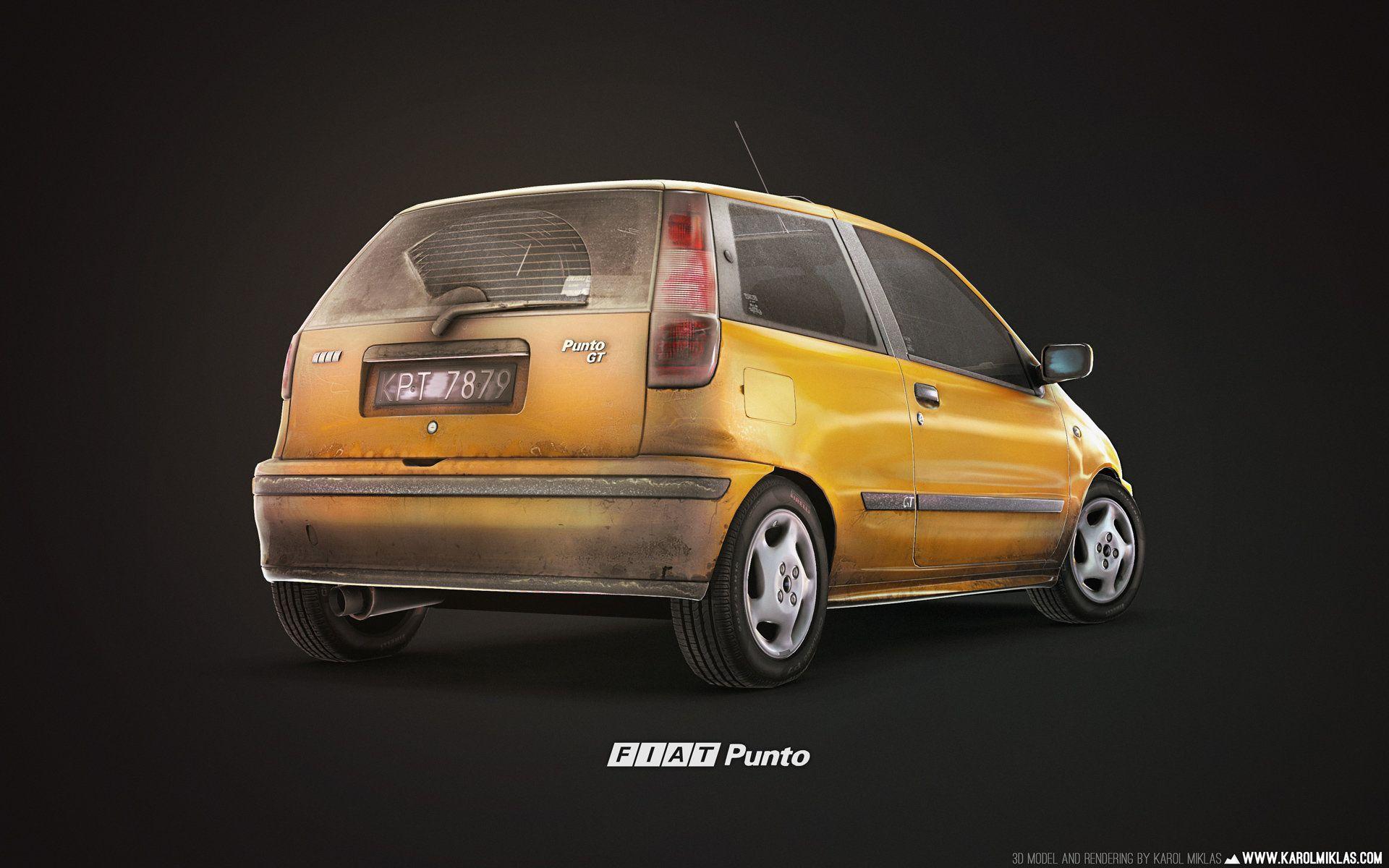 1920x1200 FIAT Punto GT, Karol Miklas. Fiat, Vehicles, Car