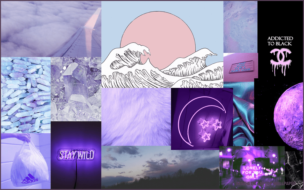 Purple Collage Desktop Wallpapers Top Free Purple Collage Desktop