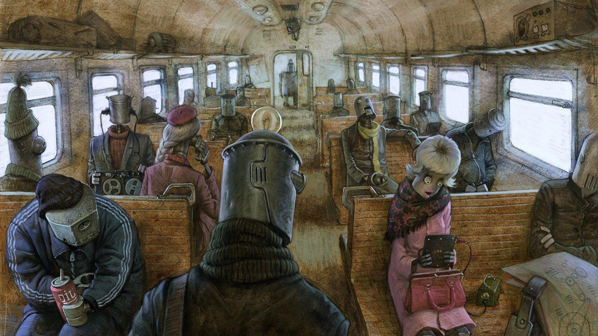 1920x1080 artwork, Robot, Steampunk, Depressing, Machinarium HD Wallpaper / Desktop and Mobile Image & Photo