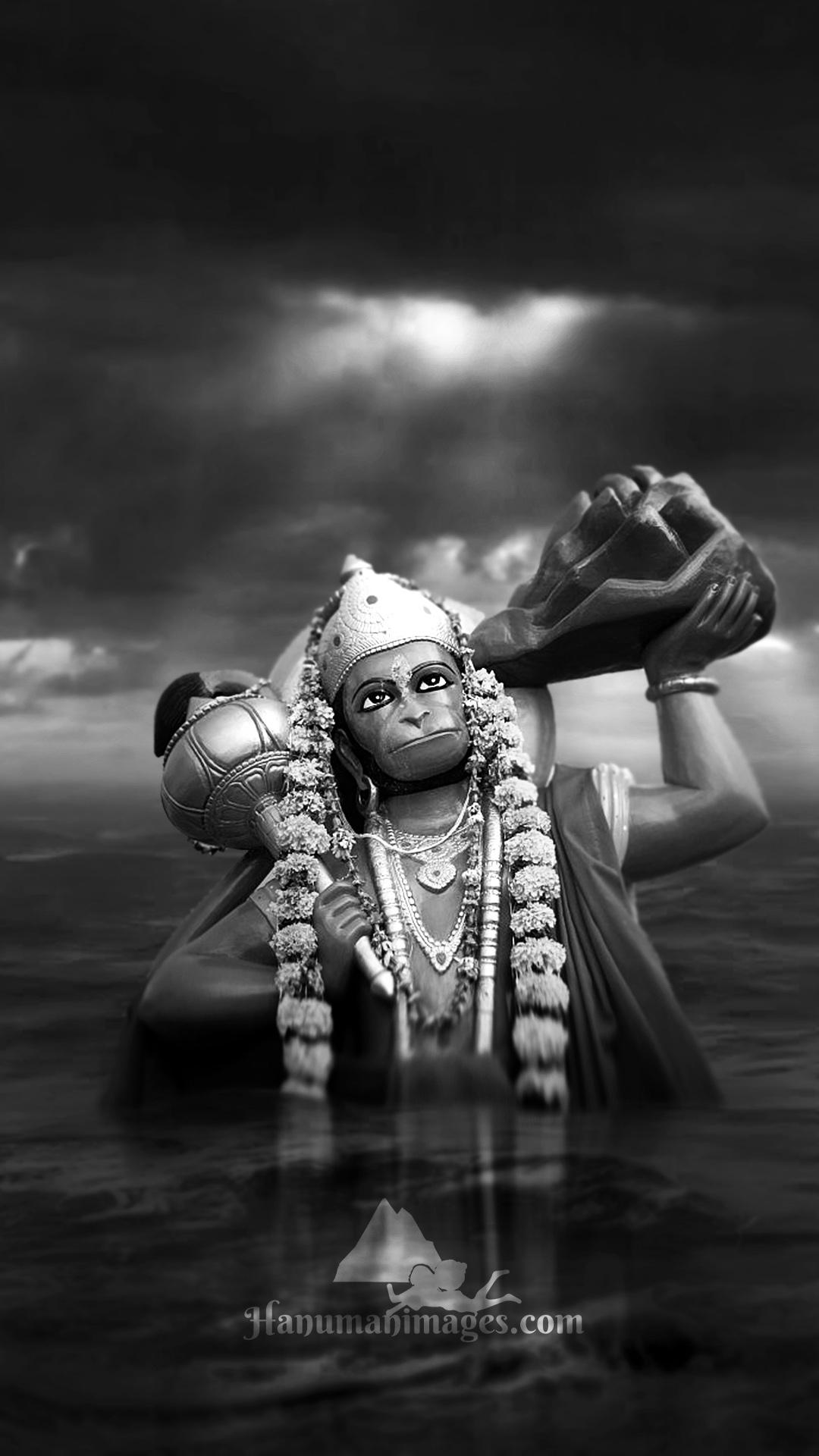 🔥 Sketch Black Hanuman Images Photo | MyGodImages