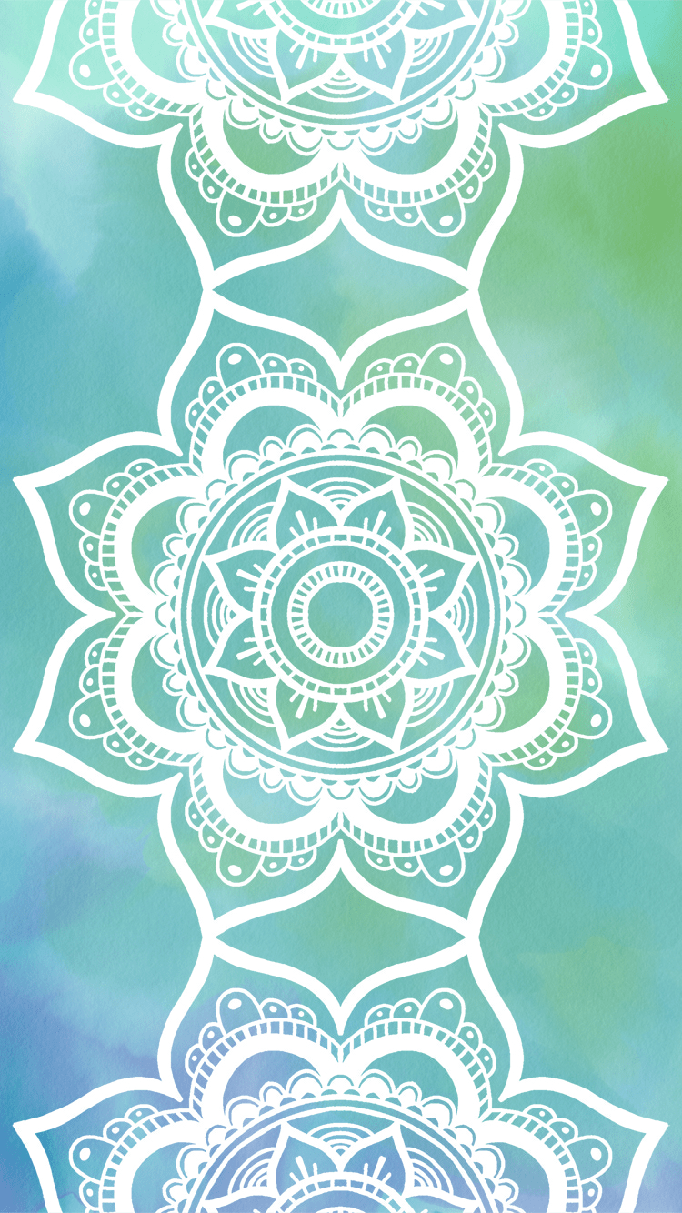 750x1334 Watercolor Mandala Wallpaper Desktop Amp iPhone Â€“ Wallpaper iPhone