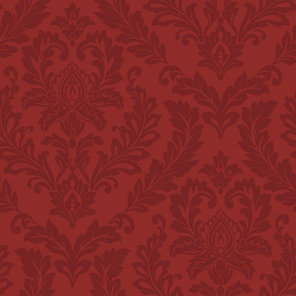 1000x1000 York Wallcoverings Bright's Red Damask Removable Wallpaper, Purples