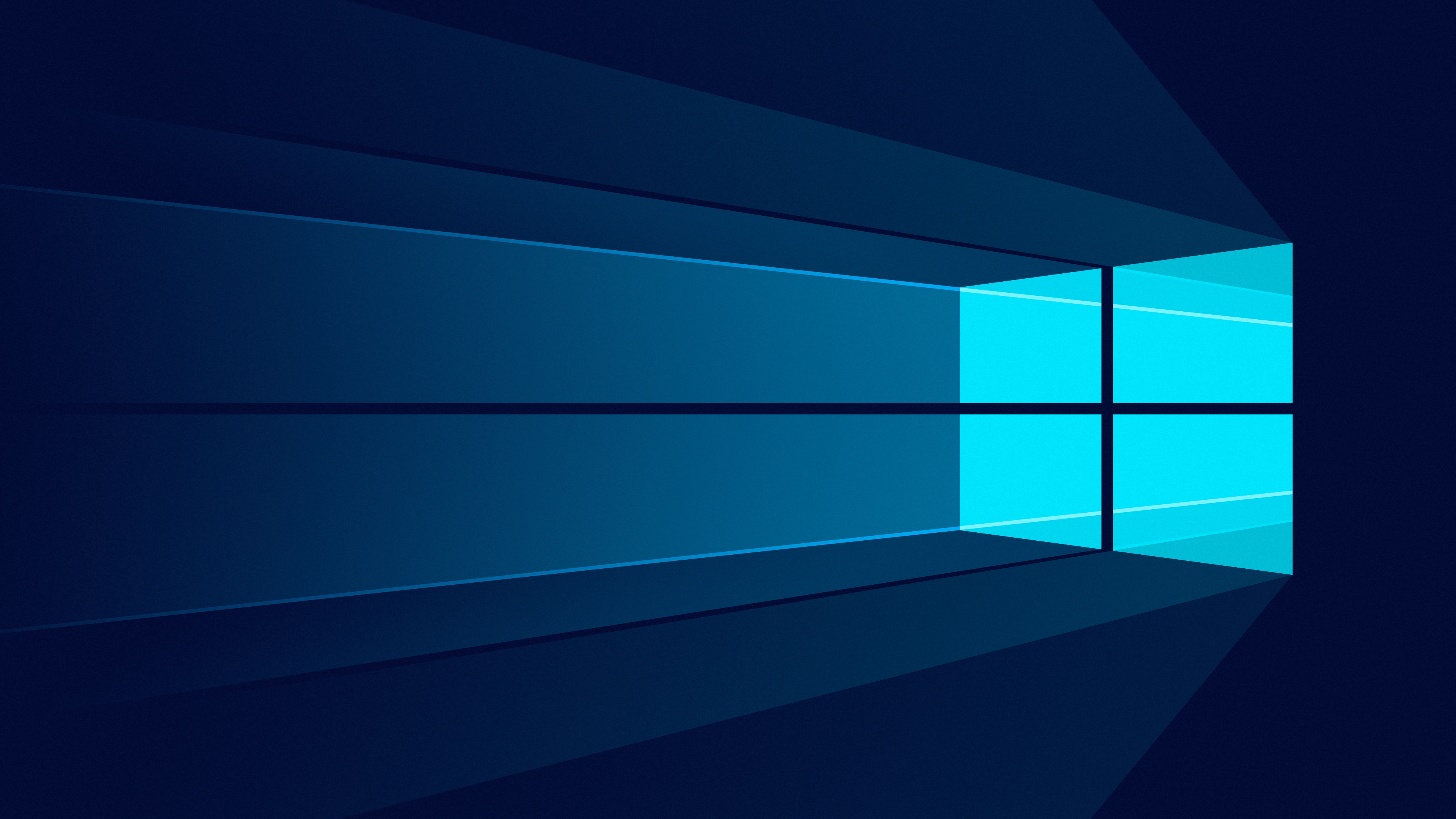 3840x2160 Minimalist Windows 10 Dark Blue [3840x2160]: wallpaper