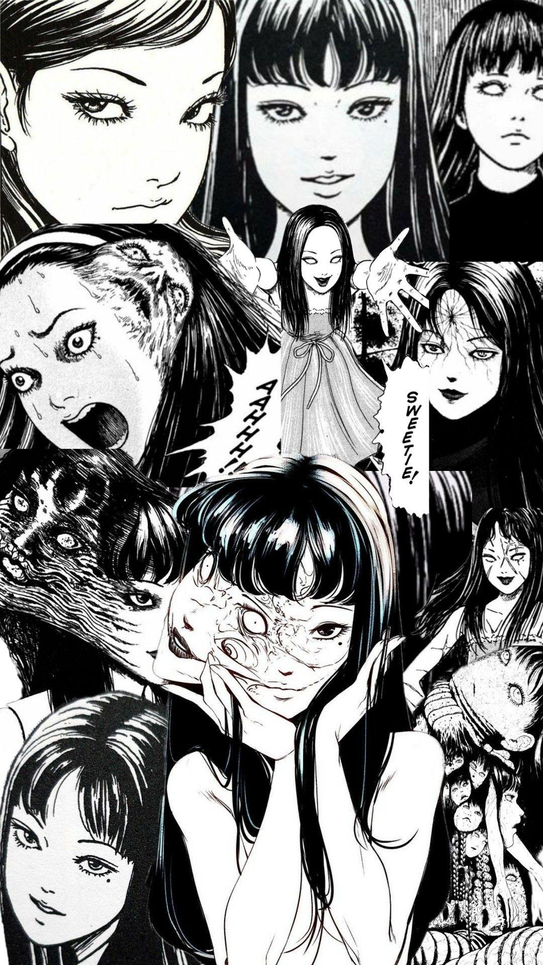 horror manga background