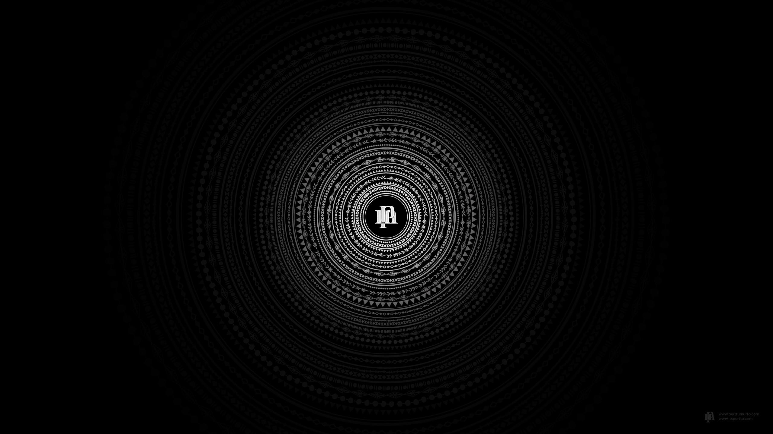 2560x1440 Dark Minimalist iPhone Wallpaper