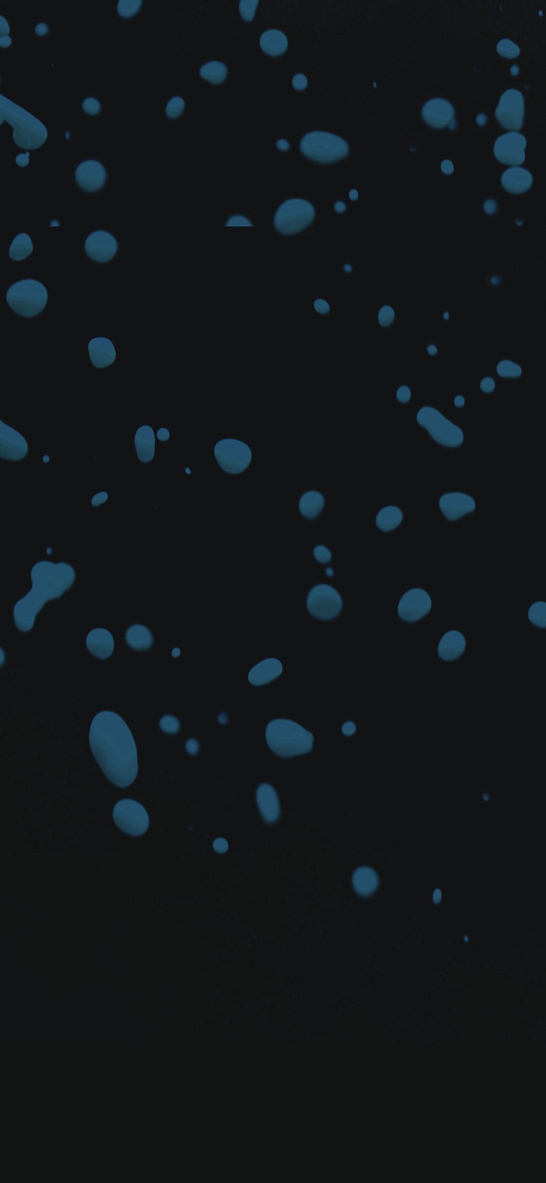 1125x2436 Drops Dark Blue Watter Minimal Simple Pattern Wallpaper