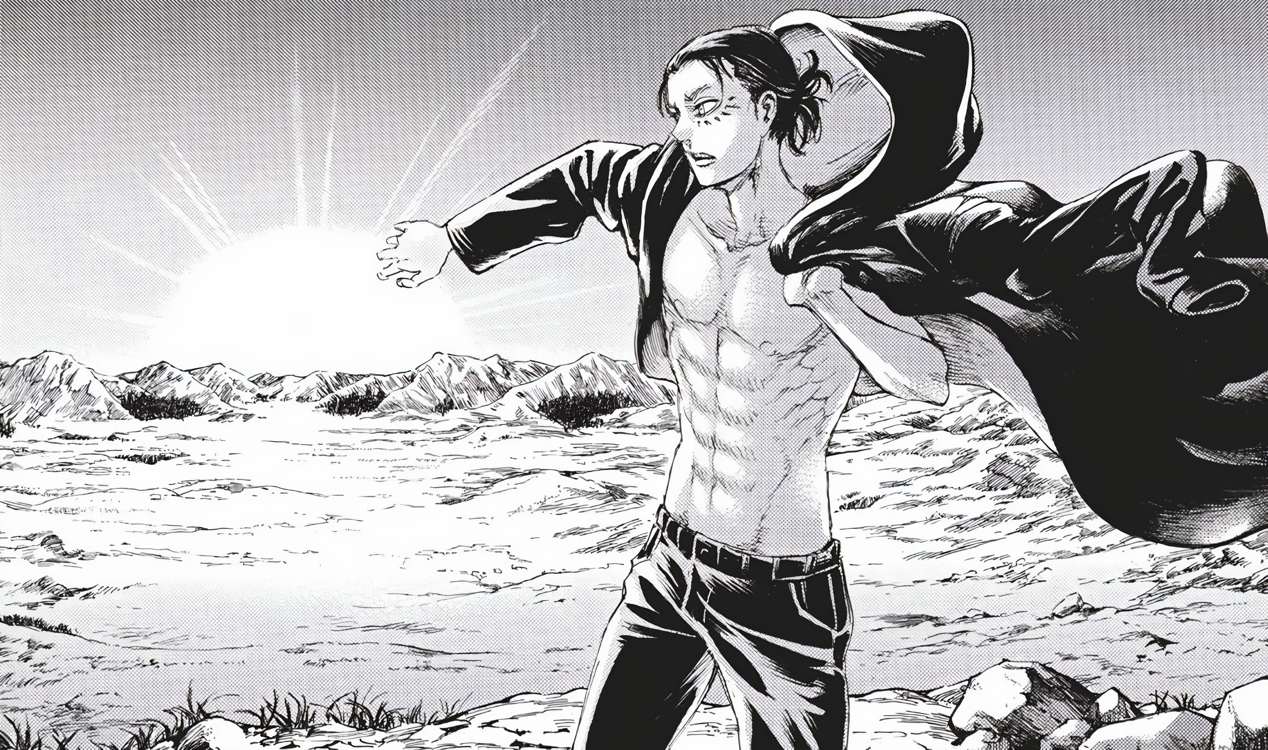4040x2392 Eren Manga Wallpaper