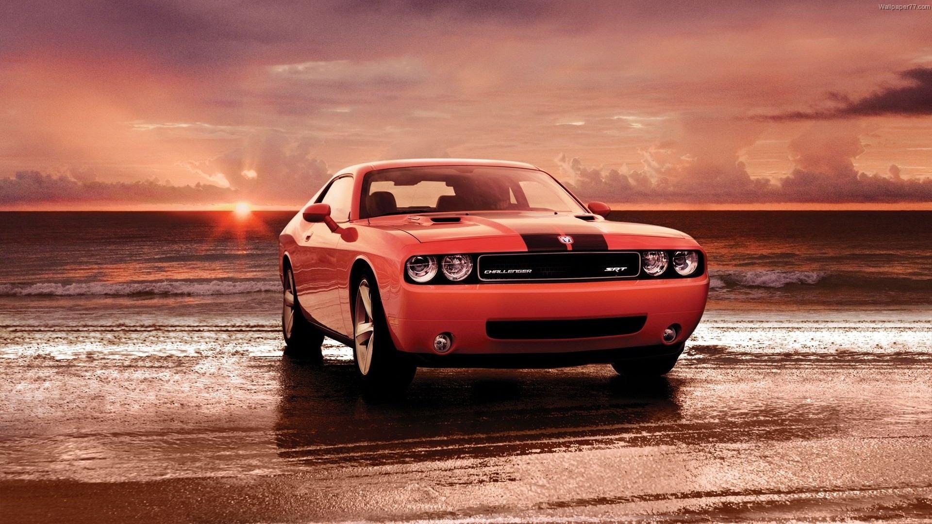 1920x1080 Wallpaper, dodge, scenic, best, car, challenger, beach